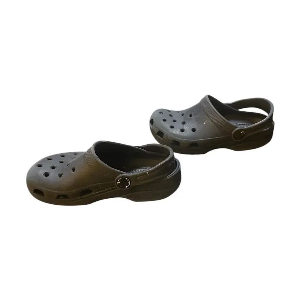 Kids Size 10/11 CROCS Black Water Clogs
